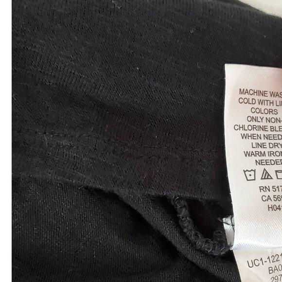 Maurices Black Floral Embroidered Cold Shoulder Spaghetti Strap Top Small - Picture 6 of 7